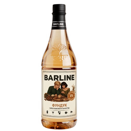 Barline сироп Фундук, без сахара, ПЭТ, 1л